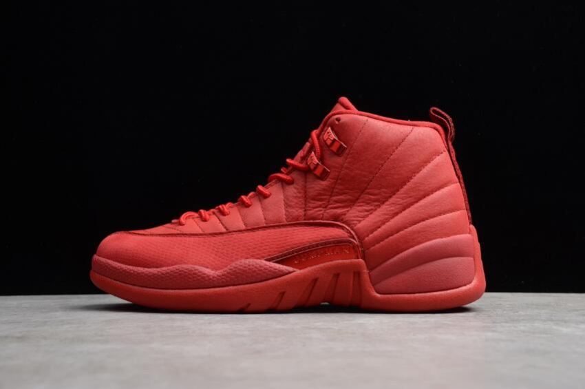 Women's Air Jordan 12 Retro Gym Red Black 130690-601 Basketball Shoes