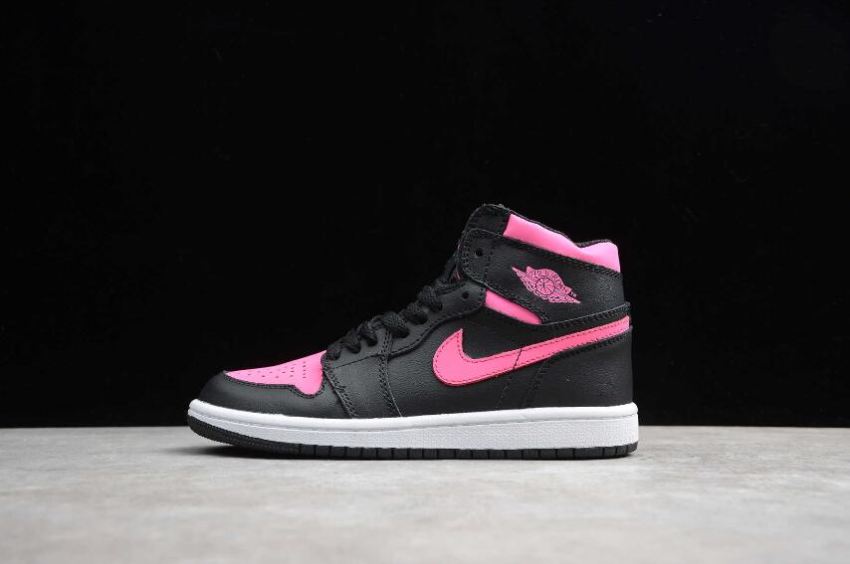 Kids Air Jordan 1 Retro High OG BP Black Peach Basketball Shoes