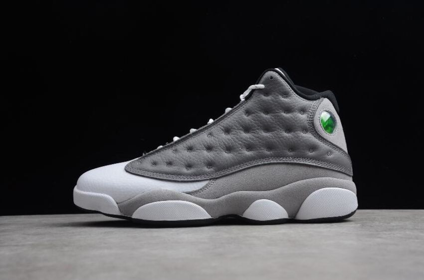 Women's Air Jordan 13 Retro Atmosphere Grey Black White 414571-016 Basketball Shoes