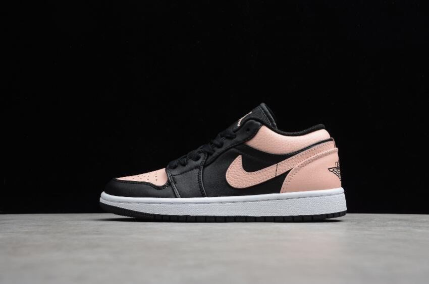 Women's Air Jordan 1 Low GS Crimson Tint Black Arctic Orange White Basketball Shoes