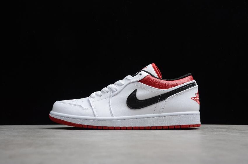 Women's Air Jordan 1 Low Chicago White Gym Red Black Basketball Shoes