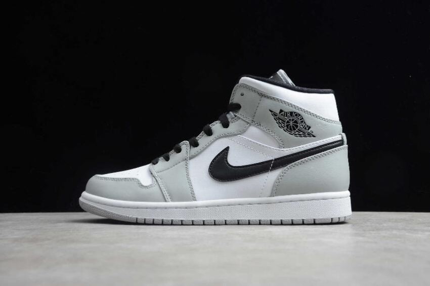 Kids Air Jordan 1 Mid GS Desert Ore Grey White Basketball Shoes