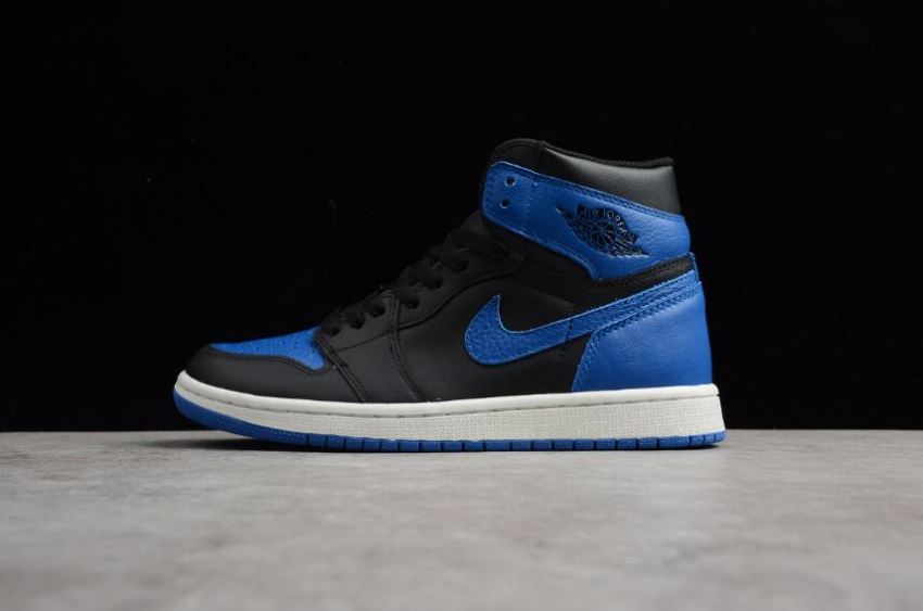 Men's Air Jordan 1 Retro High OG Black Royal White Basketball Shoes