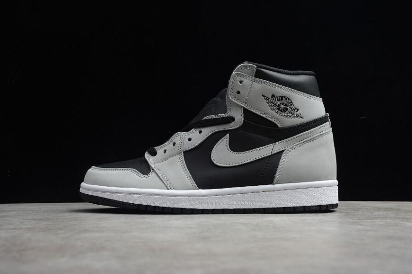Men's Air Jordan 1 Retro High OG Black Grey White Basketball Shoes