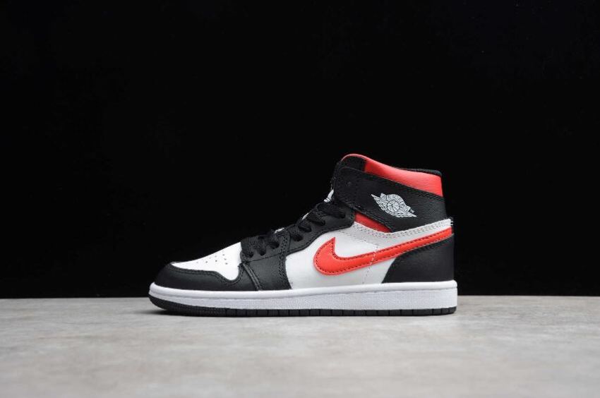 Kids Air Jordan 1 Retro High OG BP Black White Red Basketball Shoes