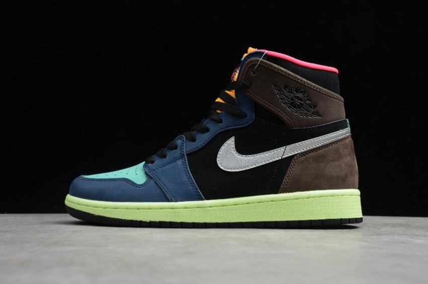 Women's Air Jordan 1 Retro HI OG Baroque Brown Racer Pink Black Basketball Shoes