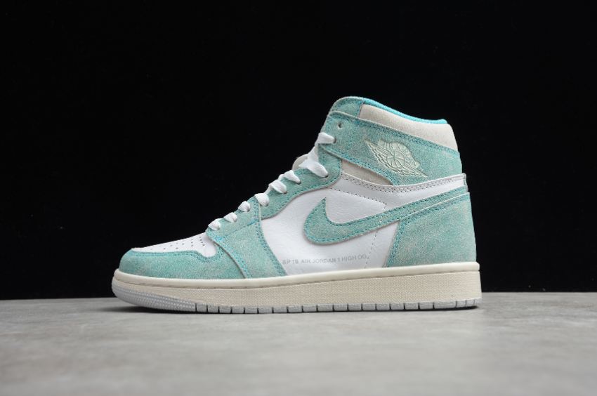 Men's Air Jordan 1 Retro High OG Turbo Green White Basketball Shoes