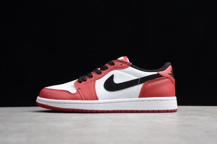 Men's Air Jordan 1 Retro Low OG Varsity Red Black White Basketball Shoes