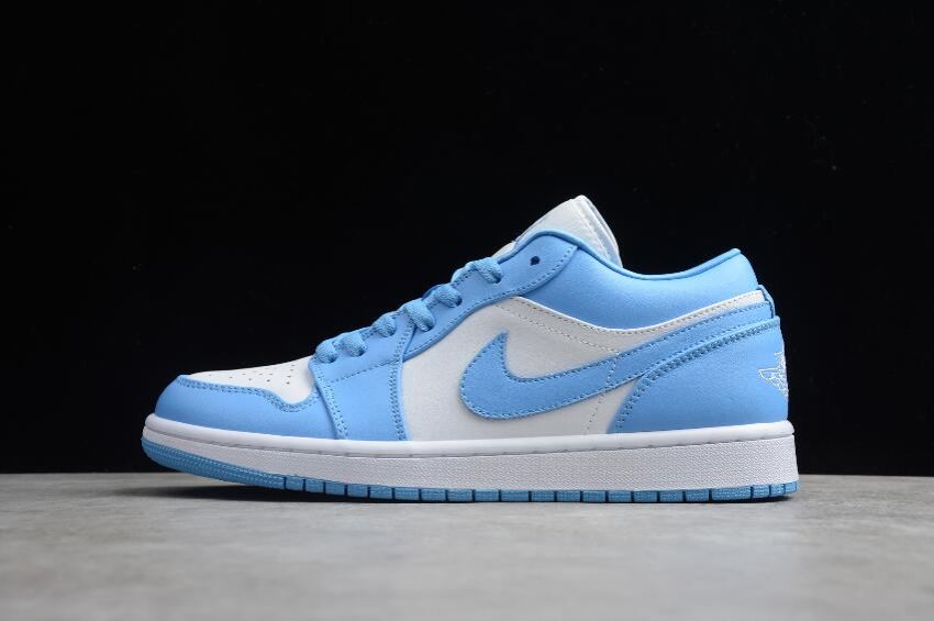 Women's Air Jordan 1 Low University Blue White Basketball Shoes