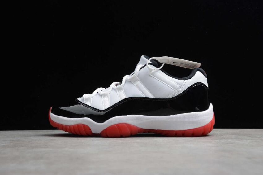 Men's Air Jordan 11 Retro Low White University Red Black AV2187-160 Basketball Shoes