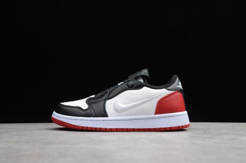 Men's Air Jordan 1 Retro Low Slip White Gym Red Black Basketball Shoes