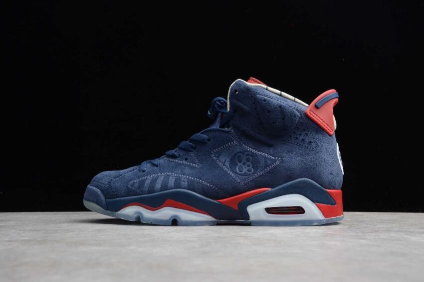 Men's Air Jordan 6 Retro DB Midnight Navy White Basketball Shoes