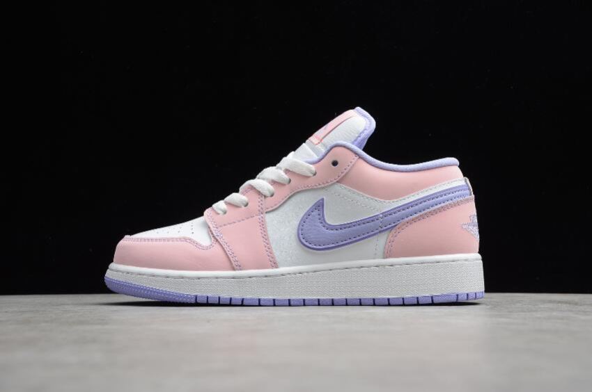 Men's Air Jordan 1 Low SE GS Arctic Punch Purple Pulse White Basketball Shoes