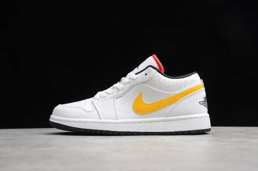 Men's Air Jordan 1 Low GS White Multi Light Aqua Basketball Shoes