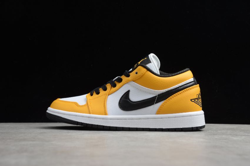 Men's Air Jordan 1 Low SE White Laser Orange Black Basketball Shoes