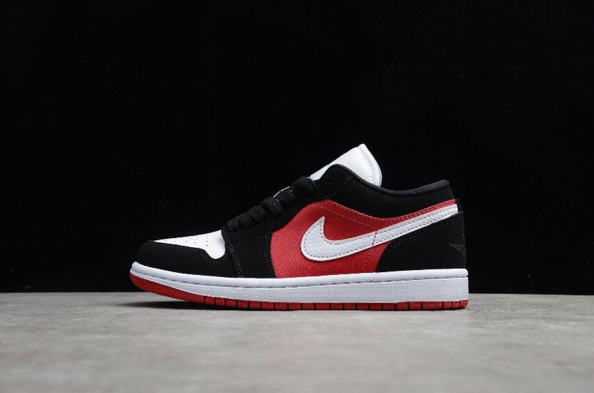 Women's Air Jordan 1 Low Chicago Black White Gym Red Basketball Shoes