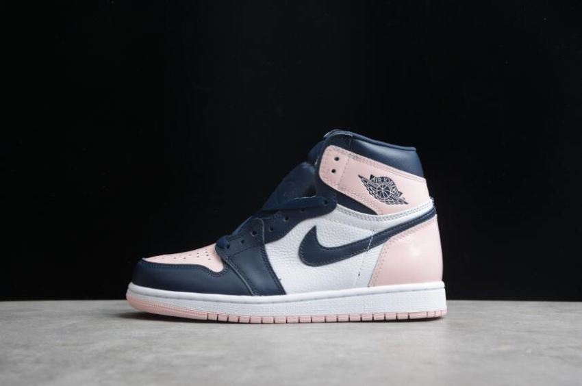 Men's Air Jordan 1 High OG Bubble Gum Atmosphere White-Laser Pink-Obsidian Basketball Shoes