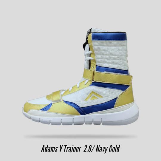 Adams Boxing JC CHAVEZ COLLECTION 1-V Trainer 2.0 Navy Gold | Quick Ship  Adams Boxing JC CHAVEZ COLLECTION 1-V Trainer 2.0 Navy Gold | Quick Ship