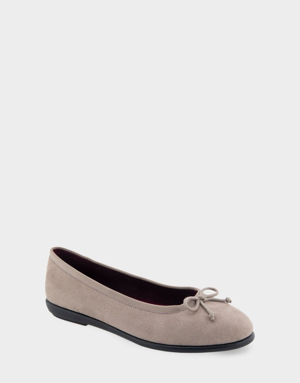 Aerosoles Women's Homebet Trench Coat Faux Suede Ballet Flat