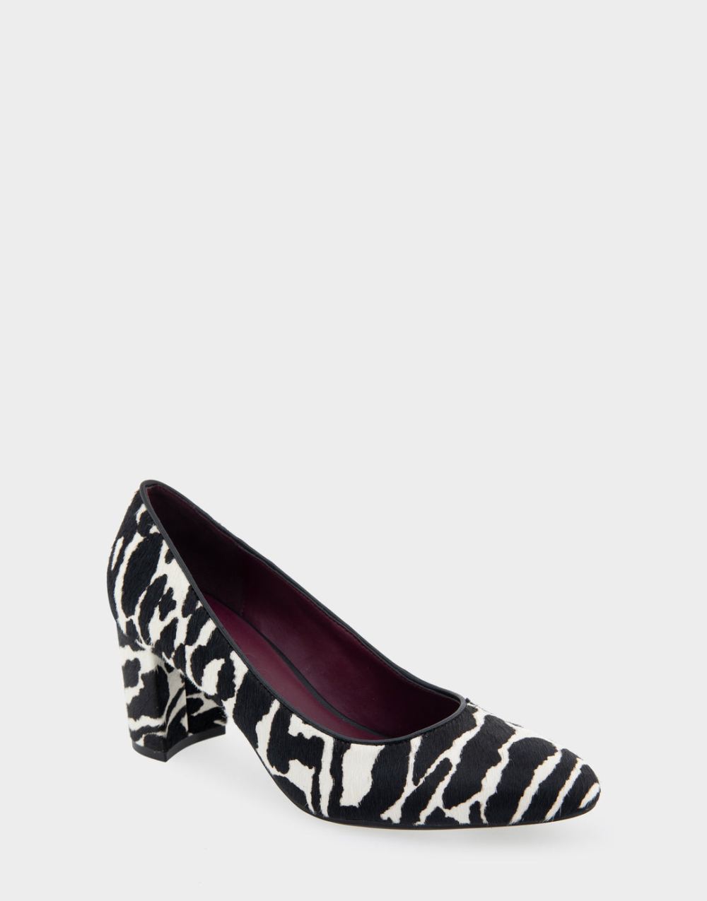 Aerosoles Women's Betsy Zebra Print Calf Hair Mid Heel Pump
