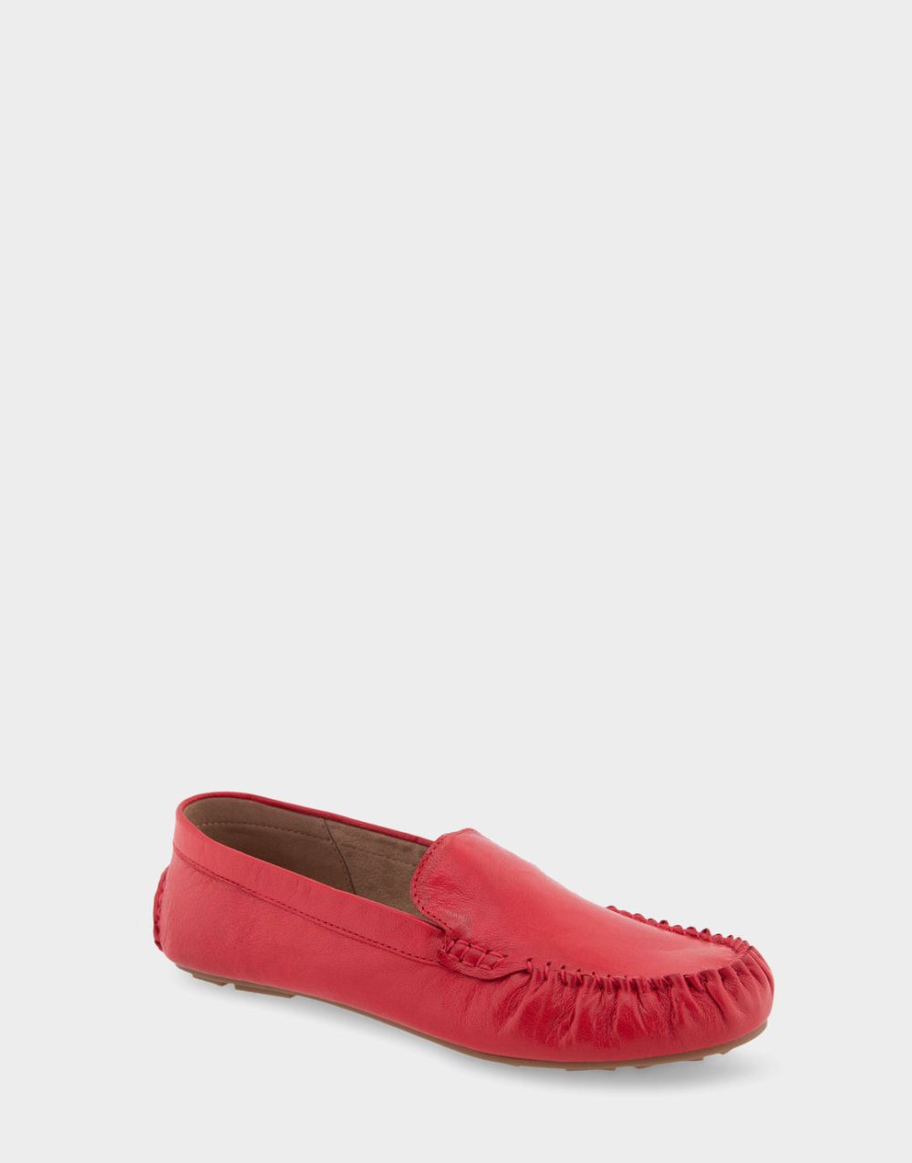 Aerosoles Women's Coby Racing Red Leather Driver