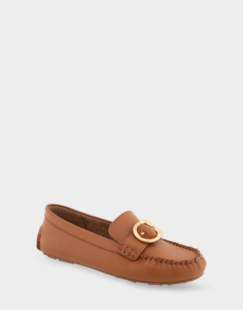 Aerosoles Women's Case Tan Leather Ornamented Driver