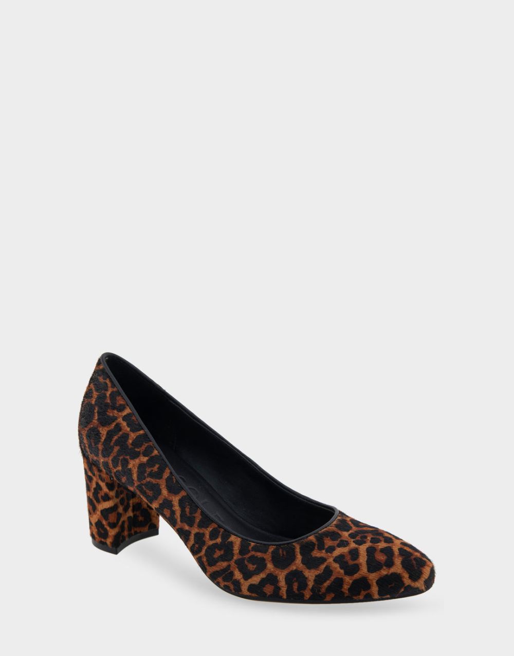 Aerosoles Women's Betsy Leopard Print Calf Hair Mid Heel Pump