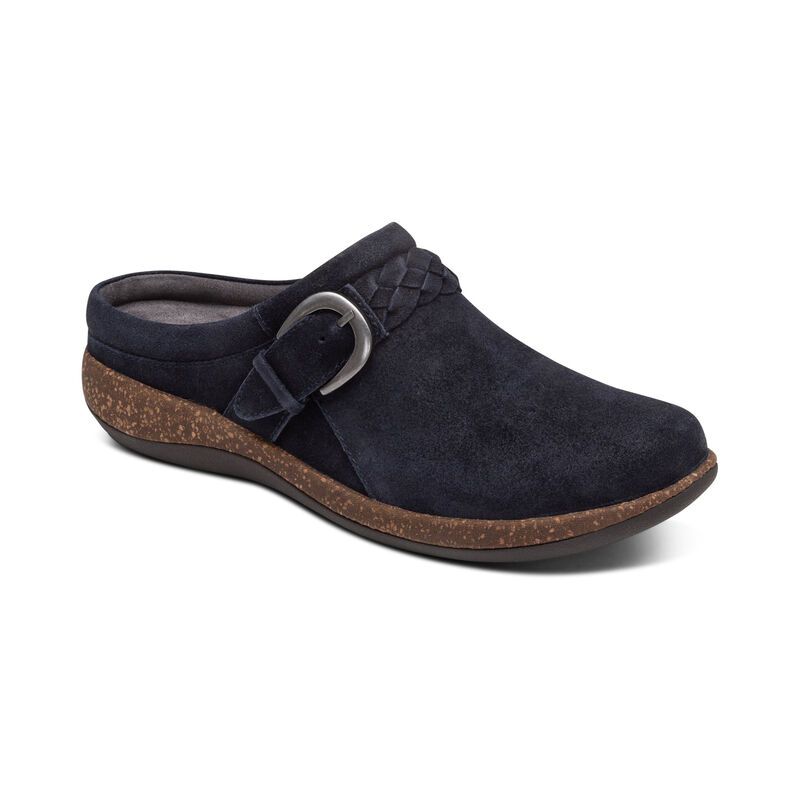 Aetrex | Women's Libby Comfort Clog-Navy | New Arrivals