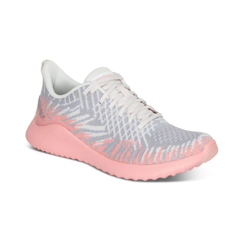 Aetrex | Women's Emery Arch Support Sneaker-Grey Pink | New Arrivals