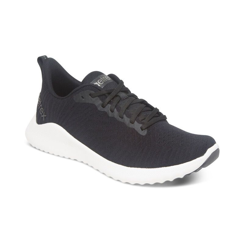 Aetrex | Women's Emery Arch Support Sneaker-Black | New Arrivals