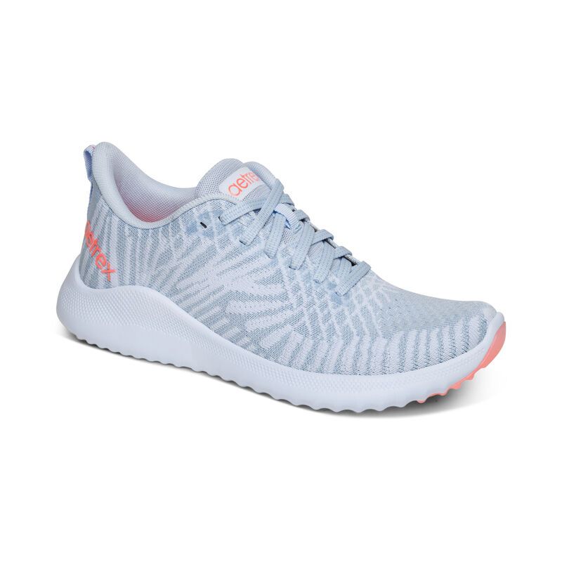 Aetrex | Women's Emery Arch Support Sneaker-Blue | New Arrivals