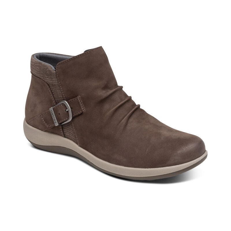 Aetrex | Women's Luna Ankle Boot-Charcoal | New Arrivals