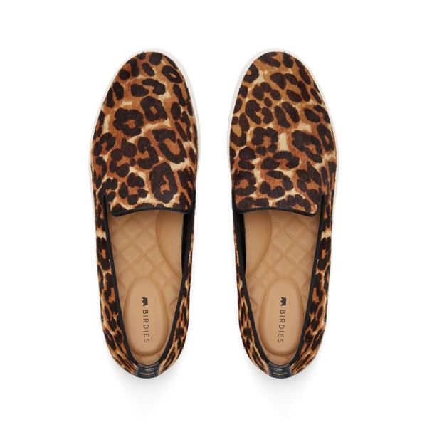 Birdies - Women's The Swift-Leopard Calf Hair Shoes-Leopard