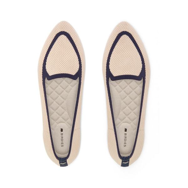 Birdies - Women's The Blackbird-White Washable Engineered Knit Flat-Eggshell