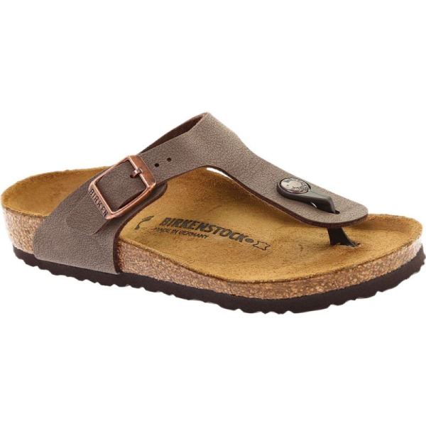 Girls' Birkenstock Gizeh Birkibuc Sandal Mocha Birkibuc