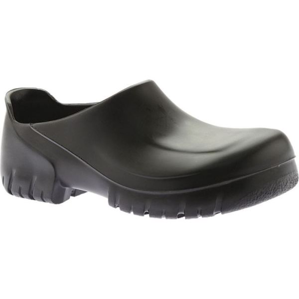 Birkenstock A 640 Steel Toe Slip On Shoe Black Polyurethane - Click Image to Close