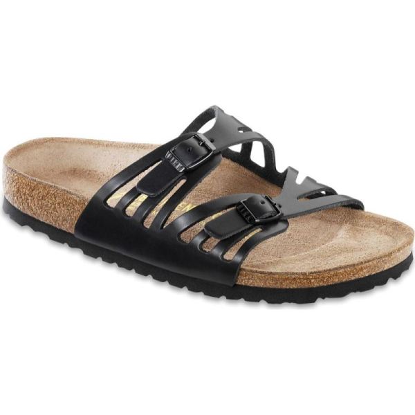 Women's Birkenstock Granada Birkibuc Black