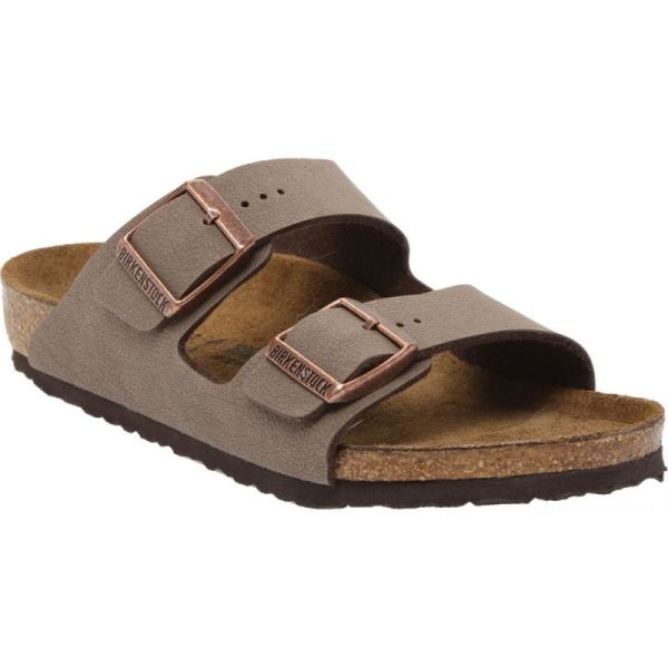 Children's Birkenstock Arizona Birkibuc Sandal Mocha Birkibuc - Click Image to Close