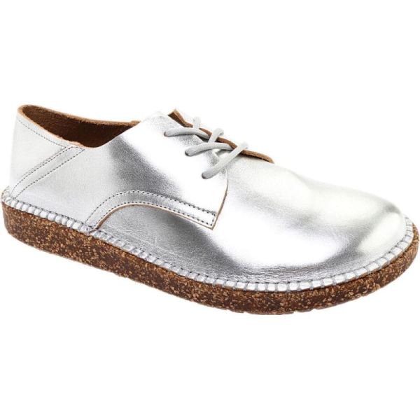 Women's Birkenstock Gary Sneaker Silver Leather