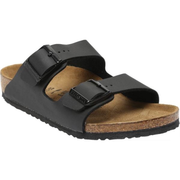 Children's Birkenstock Arizona Birko-Flor Slide Black Birko-Flor - Click Image to Close