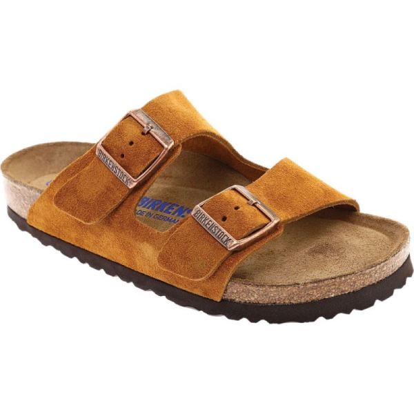 Birkenstock Arizona Suede with Soft Footbed Slide Mink Suede