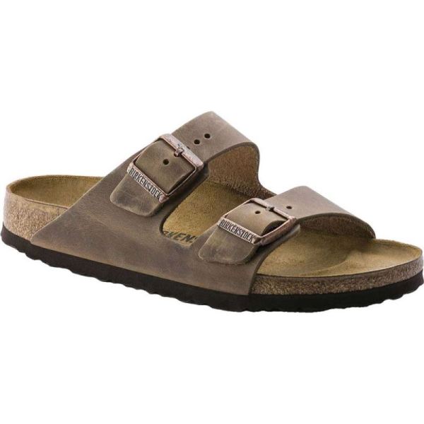 Birkenstock Arizona Oiled Leather Slide Tobacco Oiled Leather