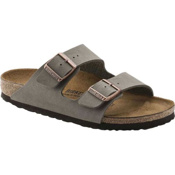 Birkenstock Arizona Birkibuc Slide Stone Birkibuc