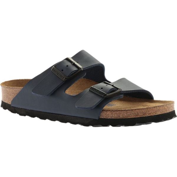 Birkenstock Arizona Soft Footbed Birko-Flor Slide Navy Birko-Flor