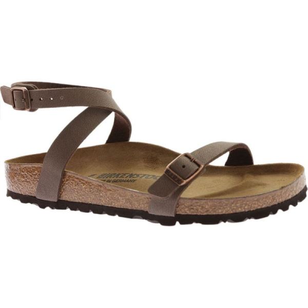 Women's Birkenstock Daloa Ankle Strap Sandal Mocha Birko-Flor