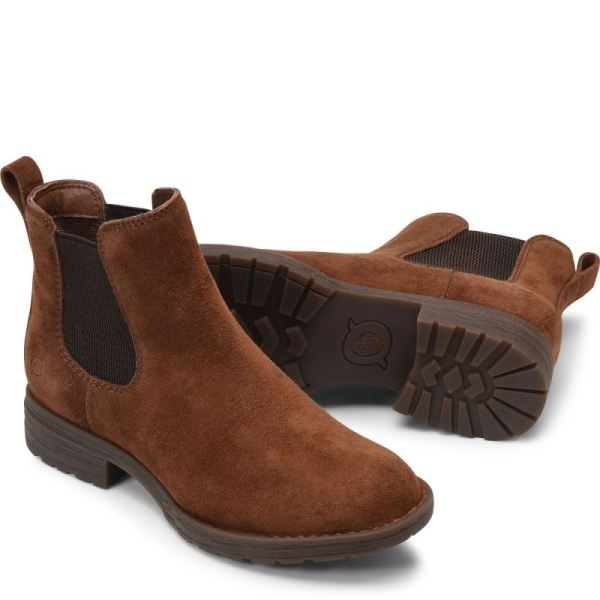 Born | Women's Cove Boots - Rust Siena Suede (Brown) | Quick Ship