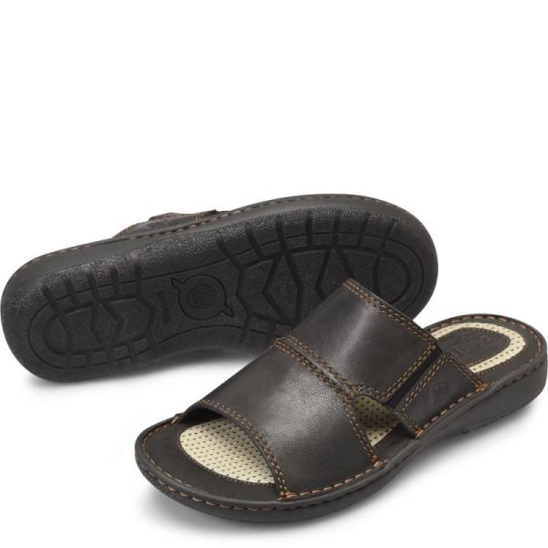 Born | Men's Flores Sandals - Black | Quick Ship