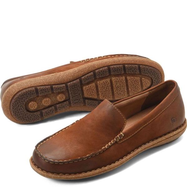 Born | Men's Naldo Slip-Ons & Lace-Ups - Rust Maple Leaf Nubuck (Brown) | Quick Ship