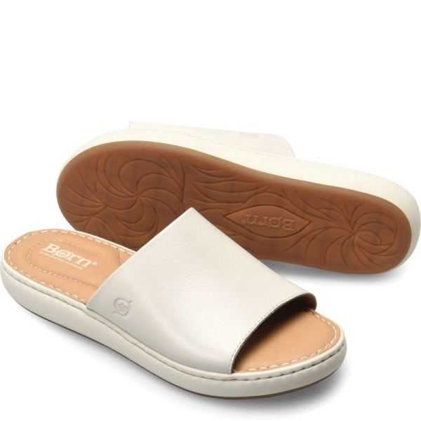 Born | Women's Jill Sandals - White Ivory (White) | Quick Ship