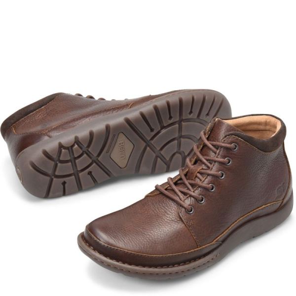Born | Men's Nigel Boots - Dark Brown Combo (Brown) | Quick Ship